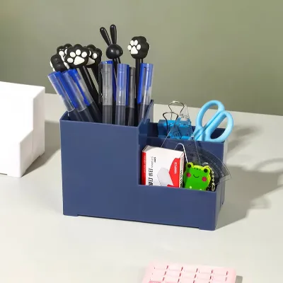 Desktop Pen Holder Organizer Multi-functional Stationery Container Storage Cosmetics Makeup Tools Rack School Office Utensils