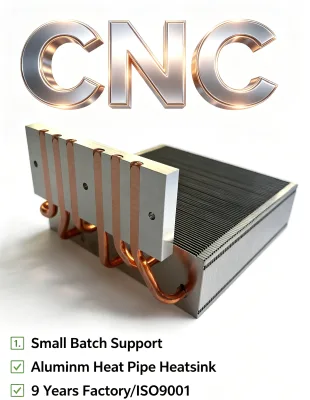 Water Cooled Thermoelectric Generator Kits Aluminum Copper Heatsink Pipe Cooling Fins System 3-Year Warranty for AI Servers Data
