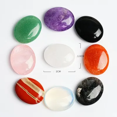 Natural Crystal Carved Palm Stone Massage Stone for Crystal Craft