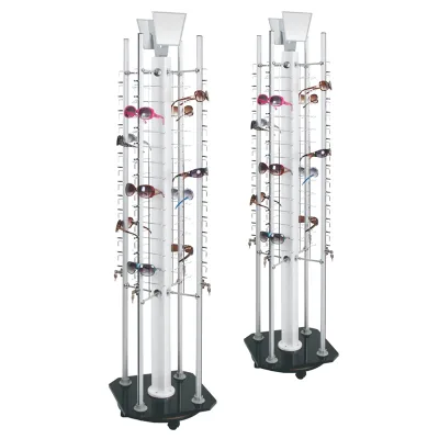 Custom Display Stand Sunglasses Stand Display Retail Rotating Eyeglasses Display Stand With Mirror
