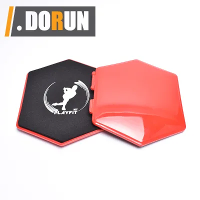 Hex Dual Sided Exercise Disc LifePro Core Sliders and Resistance Loop Bands - Fitness Exercise Loops Dual Sided Gliding Discs