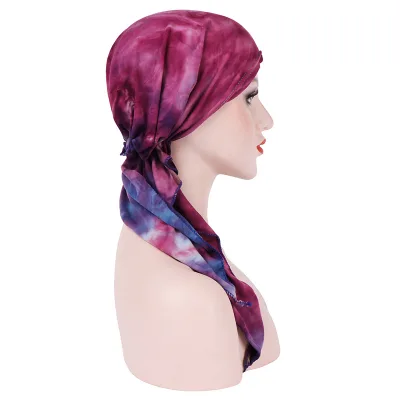 Hot Sale African Gele Turban Hijab Aso Oke Muslim Headscarf Head Wrap Women Cotton Chiffon Breathable Auto Headtie
