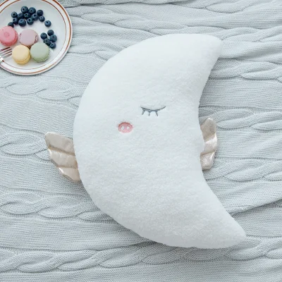 Ins Style Moon Star Cloud Plush Pillow Soft Aesthetic Stuffed Cushion for Bedroom Sofa Decor Birthday Gift