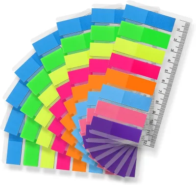 1280  Customizable Index Tabs Page Markers Sticky Notes Sheets Suitable for Marking Books Notes and so on