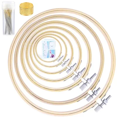 Professional Factory Price wood frame Wooden cross hoop embroidery hoop