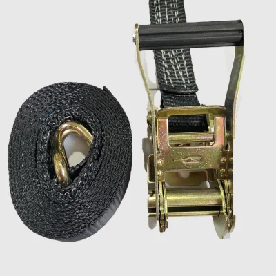 High Quality 5t Heavy Duty CE Certified 2-inch Logistic Lashing Belt Rachet Tie Down Made Durable Polyester