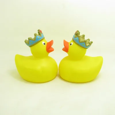 Eco-friendly Custom Vinyl Toy Set Yellow PVC Duck Squeeze-sounding Unisex Bathroom for Kid
