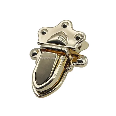 Factory Manufacture Hardware Bag Fitting Gold Silver Handbag Hardware Accessory Bag Part Hardware Latch Lock Buckle