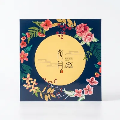 Moon Cakes Wuren Flavor Big Mooncake 500g One Piece Packed in Gift Box