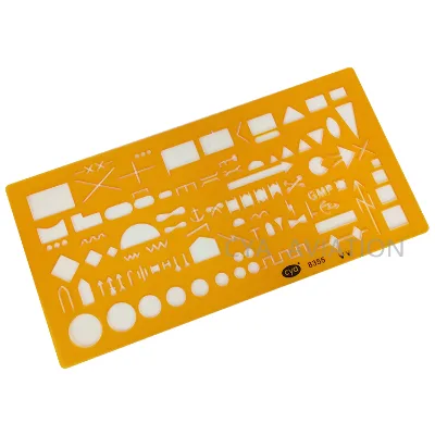 Graph Template 210x95mm Easy-to-use Stencil Unique Shape with More Than 150 Characters and Symbols 8355