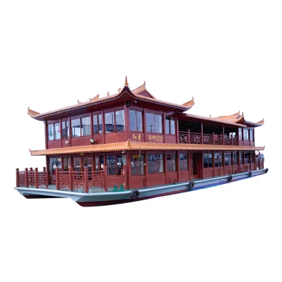 300-seat Painting Boat Dining Cafe Accommodation Can Be Customized Space Layout