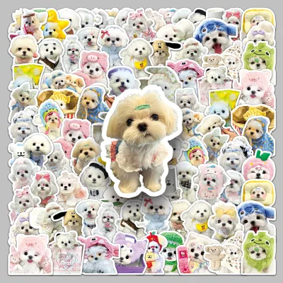 50pcs Factory Wholesale Phone case Stickers Custom Self-adhesive Kawaii MalteseDog Stickers
