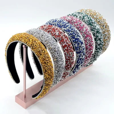 Fashion Elegant Baroque Hairband Girl Party Diamond Rhinestone Headband for Women Wedding Hair Accessories Fine Jewelry