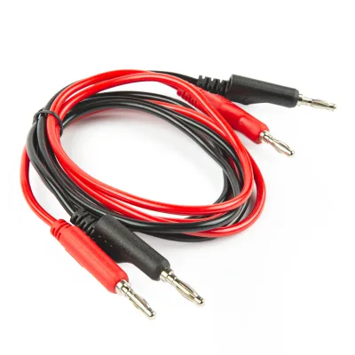 Banana to Banana Cables Set of 1 Red, 1 Black 36 Inches (914.4mm) Length
