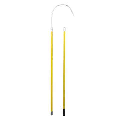 2m Lightweight Emergency Pole 3 Insulated Rescue Hook Non-Conductive Safety Electrical Safety Cleanroom Support Equipment
