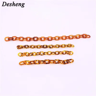 Customize Classic Round Brown Plastic Chain Bag Accessories Handle Big Strap Chain for Bag