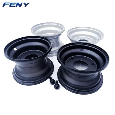 6 Inch Steel Wheel Rim 3 4 Hole Hub 145/70-6 13x5.00-6 4.10-6 13x6.50-6 ATV Go Kart Lawn Mower Tires Made in China