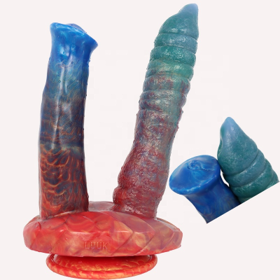 FAAK Special Design Double Heads Dildo Sex Products Cock Penis Monster Men Dildo for Women Lesbian Dildo Gay Penis Cock
