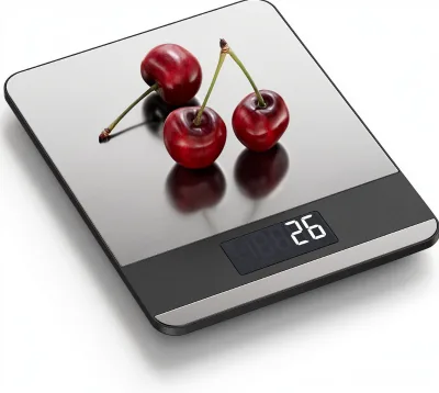 Accurate Electronic Food Scale with Digital Display Stainless Steel Portable Multifunctional Food Scale for Baking