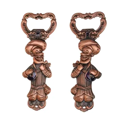 Wholesale Custom 3D Zinc Alloy Metal Effendi Fridge Magnets Bottle Opener Souvenir Medium Size Magnetic Sticker Style