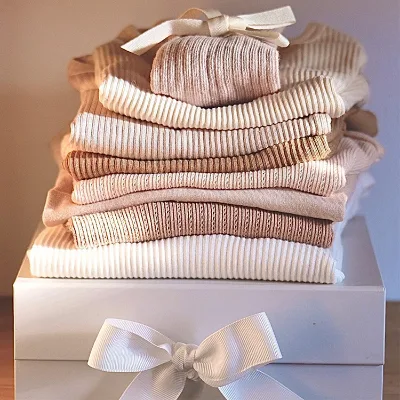 2022 super soft organic cotton baby ribbed clothes neutral baby clothes