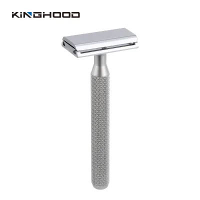 Wholesale zero Waste Portable Double Edge Safety Razors for Women Men's Shaving Blade Kraft Packaging Safety razor