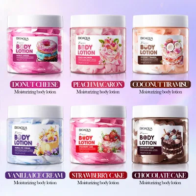 Y BIOAQUA Vanilla Ice Cream Scent Herbal Hyaluronic Acid Shea Butter Hydrating Nourishing Brightening Colorful Whipped Lotion