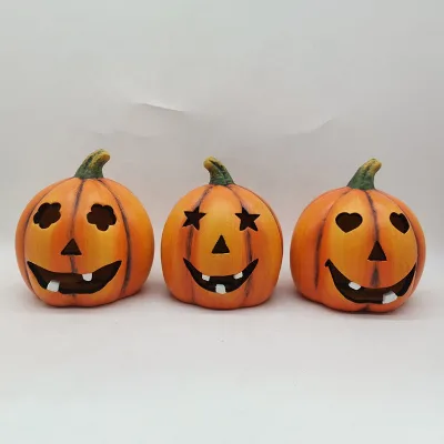 Halloween Pumpkin Led Carved Pumpkin Shape Light Lantern Decoration Halloween Craft