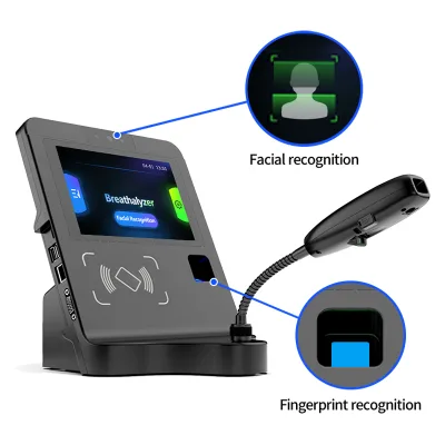 High-Dataspace Storage Capability Contactless Digital Breath Alcohol Monitor Q5 Workplace LCD Breathalyzer