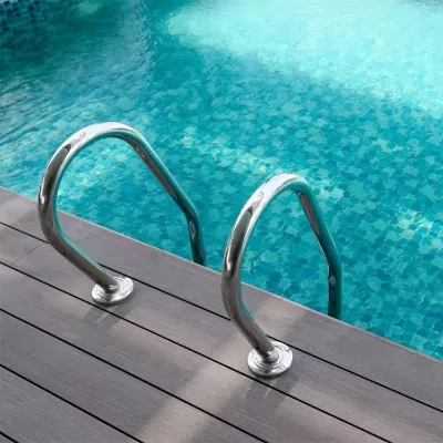 Factory Wholesale Premium Quality 304 316 Stainless Steel 2-Step Above Ground Pool Ladder for Outdoor Pools