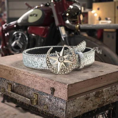 Factory Wholesale Girls Bling Bling Rhinestone Belt Western Cowgirl Fashion Sparkling Belt