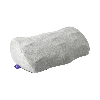 Ergonomic Lumbar Pillow Seat Cushion Patented Massage Ridge Design Memory Foam Foot Stool Chair Footrest for Home