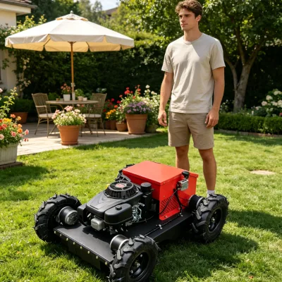 Shandong Yurui YR-550S-Z RC Slope Mower DDP Shipping Canada Australia Professional Tracked Grass Cutting Machine with Free Gifts