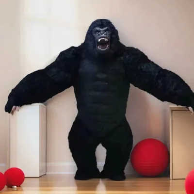 Gorilla KingInflatable CostumeExclusive Mask Cartoon Character Outfit for Suit Performance Prop Made in China