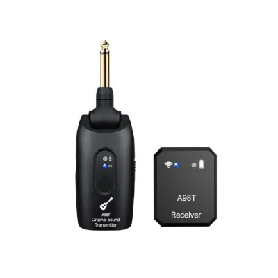 A98T In-Ear IEM System 2.4G Wireless Headphone Monitor Bass Transmit Sound Recording Guitar Multifunction Transmitter Receiver