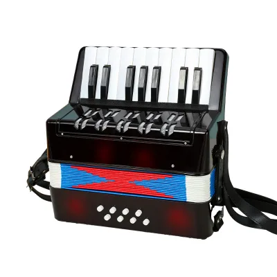 Wholesale Black 17 Keys Easy for Beginners to Learn Accordion