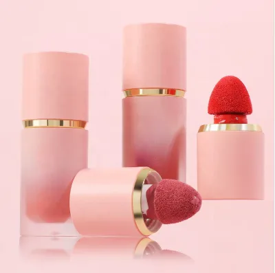 Customized Soft Silk Liquid Blush Makeup OEM Liquid Blusher for Cheeks Weightless Waterproof Pink Blush Tint OEM Vegan Makeup