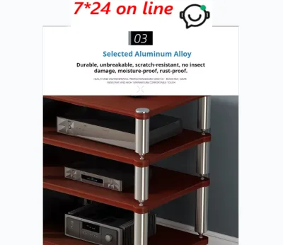 HiFi Audio Rack Amplifier Cabinet Stand Vibration Damping Shelf for Home Theater Projector & Stereo System