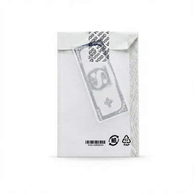 Security Paper Bags Tamper Evident Pouches Sequential Numbered Paper Envelopes for Cash Handling