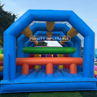 Commercial Use PVC Material Flamingo Theme Inflatable Fun Park for Kids Party Carnival Rental Outdoor