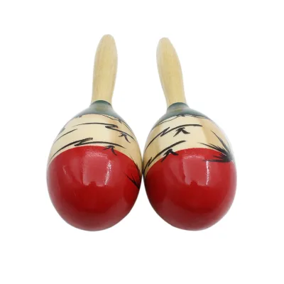 Best Selling Musical Hand Shaker Maracas Musical Instrument Cheap Custom Wooden Maracas