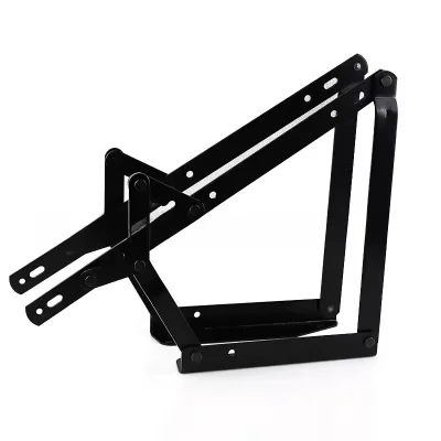 2026 Iron Sofa Bed Storage Lift Bracket 2.5mm Thick 180 Degree Opening Sliding Hinge Hidden Furniture Hardware