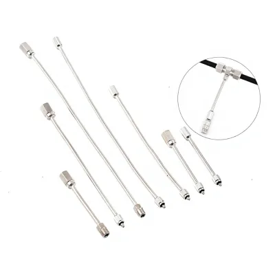 DaringFish Landscape Artificial Fog High Pressure Spray Base Extension Tube Bendable Stainless Steel Cold Fog Nozzle