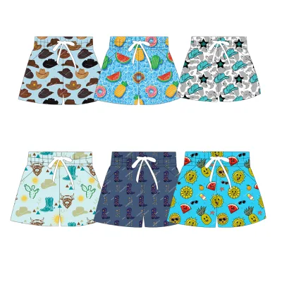 OEM New Arrival Boys Children Elastics Design Shorts Summer Comfortable and Breathable Fabric Pants Baby Kids Clothing