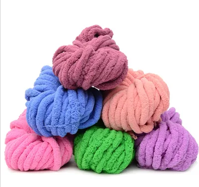 Hank Knitting Jumbo Super Soft Chunky Chenille Yarn