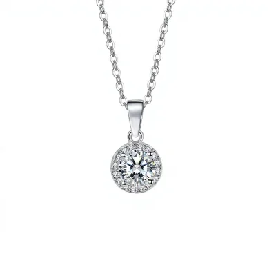 Live-Stream Bestseller Fashionable Princess-Cut Tungsten Pendant Necklace O-ring ChainClassic Elegant Chic Jewelry for Women