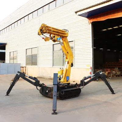 Bob-Lift Spider Crane Wireless Remote Control Fly Jib Teles Hydraulic Knuckle Boom Crane Spider Crane for Construction Sites