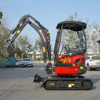 1.8 Ton New Mini Crawler Digger Excavator with Kubota Engine Gearbox and Motor 1 Year Warranty