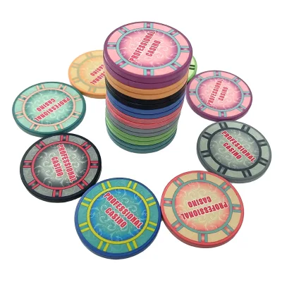 Customized 12g Ceramic Poker Chips 43mm Keramik with Denominations Casino Grade Double Sided Can Print Different logo Design