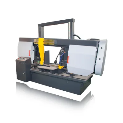 Shenghuan GH4230 Fully Automatic Horizontal Double-Column Band Saw Machine 3.0 kW Motor High Productivity Metal Cutting Factory